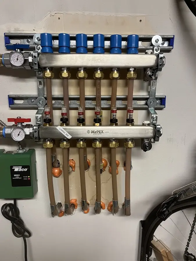 Plumber performing Gas Leak Detection at a residential property in Mountain Grove